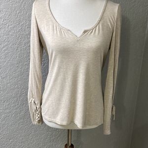 NWT Idyllwind Miranda Lambert corset tie wrist long sleeve trusties shirt L